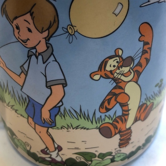 Vintage Disney Winnie The Pooh 3D Coffee Mug Christopher Robin Tigger Piglet - Picture 10 of 11